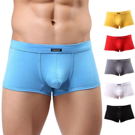 Buy Cockcon Mens Underwear Fashion Modal Comfort Sexy Boxer U Convex Bag Briefs At Affordable