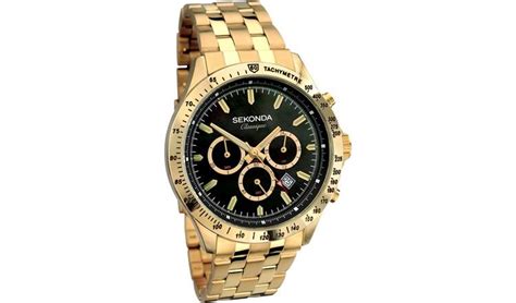 Buy Sekonda Classique Mens Gold Plated Bracelet Watch Mens Watches