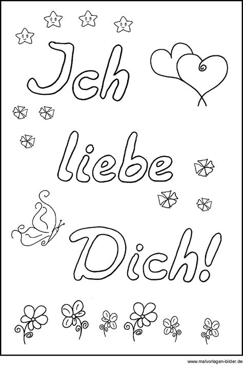 Der beste weg, um zu sagen: Ich liebe Dich! - Kostenloses Ausmalbild und Malvorlage - Ausmalbilder