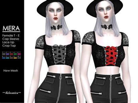 Mera Goth Top By Helsoseira At Tsr Sims 4 Updates