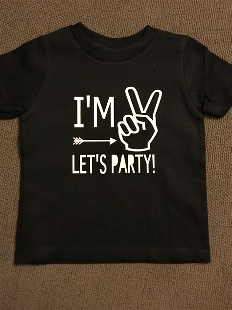 Im 2 Lets Party Happy Second Birthday Two Year Old Toddler Shirt