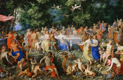 Hendrik Van Balen I Landscape By Jan Brueghel The Elder Feast Of