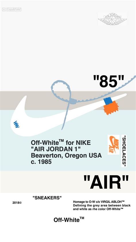 Aj wallpaper | 3d wall mural, 3d wallpaper,3d stair mural, 3d floor, life styles australia: NIKE AJ1 x Off-WhiteTM WALLPAPER WHITE | Streetwear ...