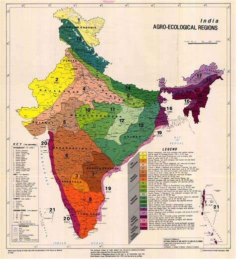 Agro Ecological Soil Map Of India India World Map India Map
