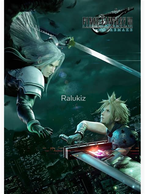 Ff7 Remake Poster Poster By Ralukiz Redbubble