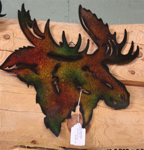 Moose Metal Art Rustic Cabin Shop