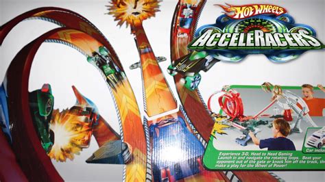 Playing With Hot Wheels Acceleracers AcceleDrome Track Set YouTube