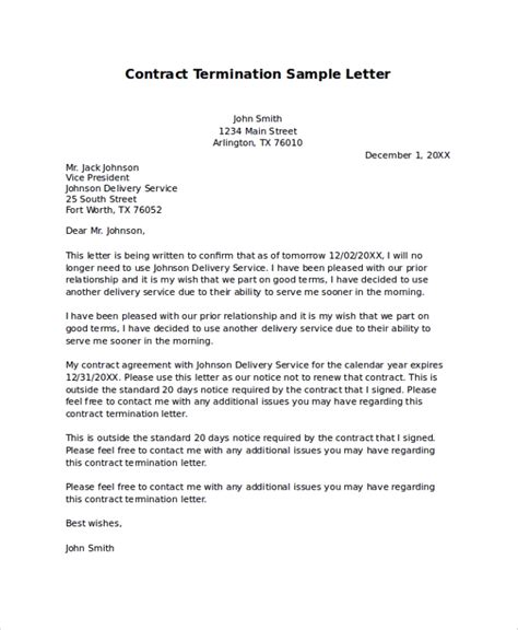 Free 9 Sample Termination Letter Templates In Pdf Ms Word