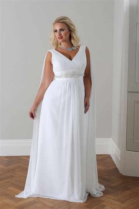 Check out some of the most stunning grecian gowns from some of the top wedding dress designers! greek goddess wedding dresses plus size | Goddess wedding ...