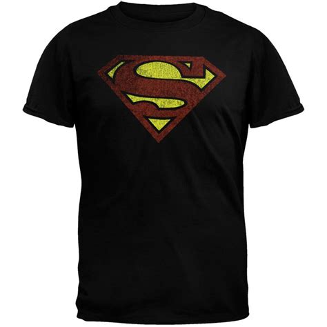 Superman Distressed Logo T Shirt