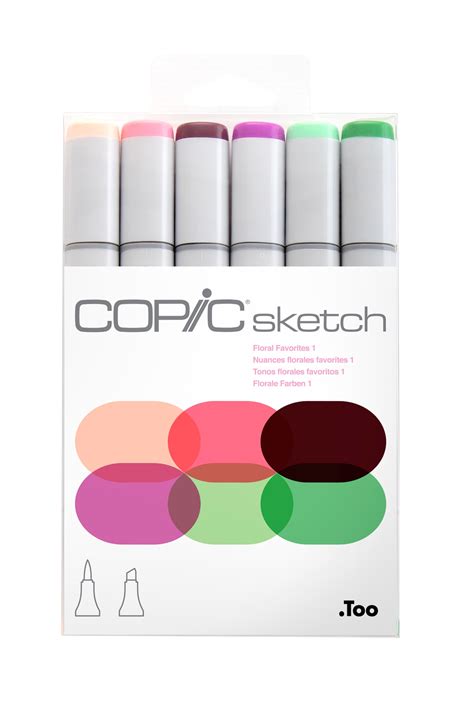 Copic Sketch Marker Set 6 Colors Floral Favorites 1 Michaels