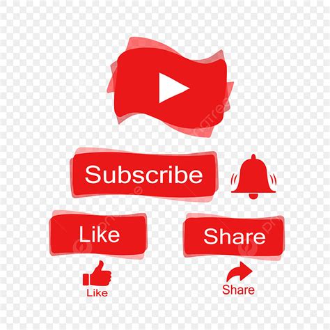 Youtube Subscribe Button Vector Hd Png Images Youtube Logo With