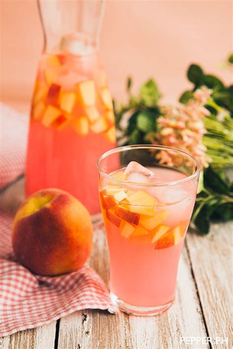 This Pink Peach Lemonade Can Make You Blush Peach Lemonade Peach