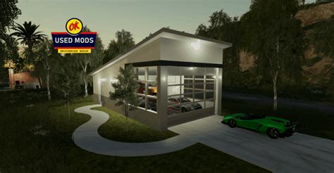 Mod Modern Garage With Workshop Function Farming