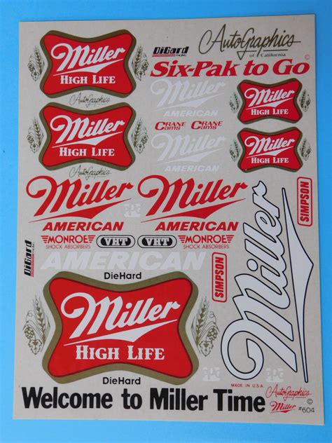 Autographics 604 Vintage 110 Miller High Life Miller American