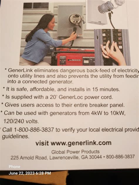 Generlink Transfer Switch Up To 40 Amps 240 Volts F150gen14 2021