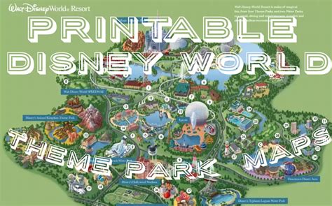 8 Best Images Of Disney World Maps Printable Walt Disney World Resort
