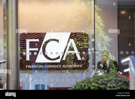 The Fca Financial Conduct Authority In Canary Wharf London Uk Stock