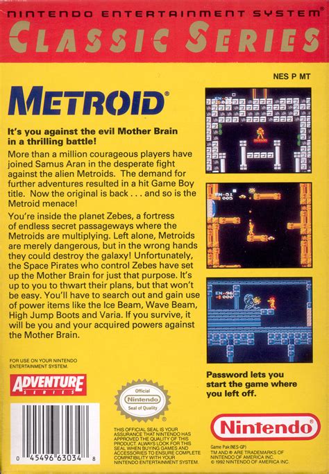 Metroid Classic Nes Retrogameage