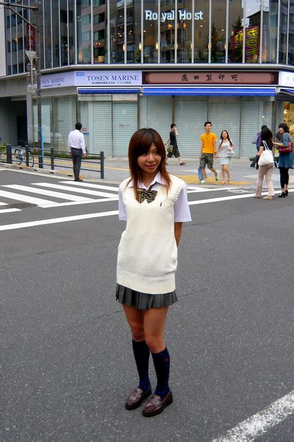 Cute High School Girl At Akihabara Japan A Photo On Flickriver