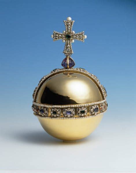 Photo Of The Sovereigns Orb Part Of The Crown Jewels Made Of The