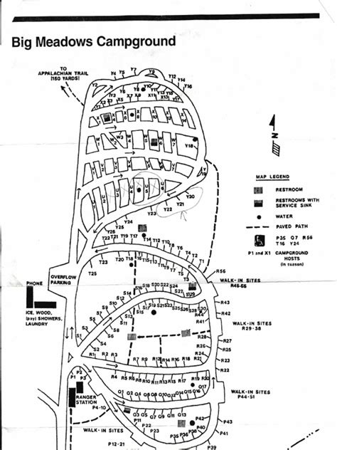 Big Meadows Campground Map Skyline Drive Np Pdf Outdoor
