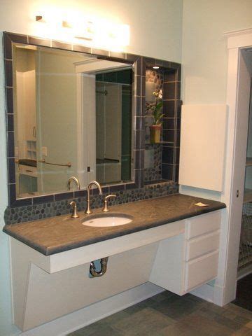 In this bathroom, the sink must on the wall without a cabinet to provide. 31 best Accessible Bathroom Counters & Cabinets images on ...