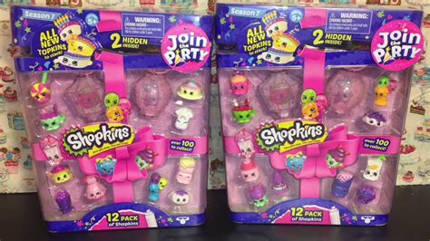 Season 7 Shopkins 12 Packs Party Series Toy Opening And Review Youtube