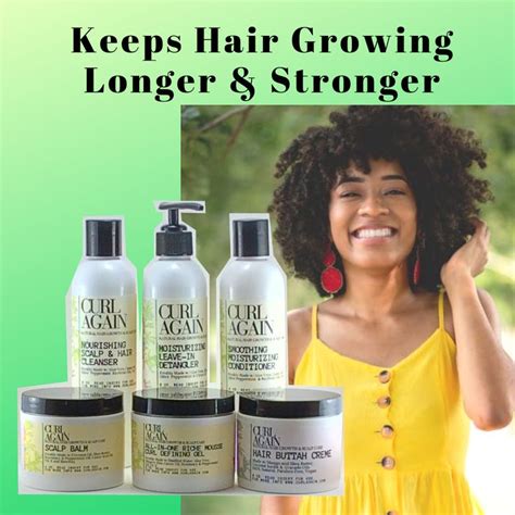 Curl Again Natural 5 Piece Set Hair And Scalp Care Bundle For Black