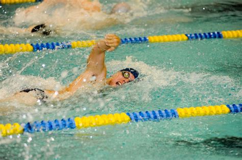 Trinity College Swimming And Diving Sophomore Mccann Excels In Swimming