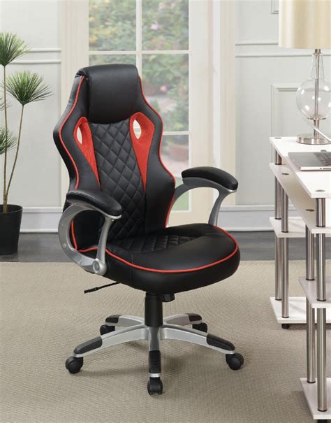 By smugdesk (29) $ 95 38 Computer Chair with Red Accents
