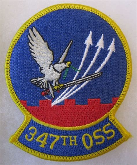 Us Air Force Patch 347th Oss Operations Support Squadron Usaf Air