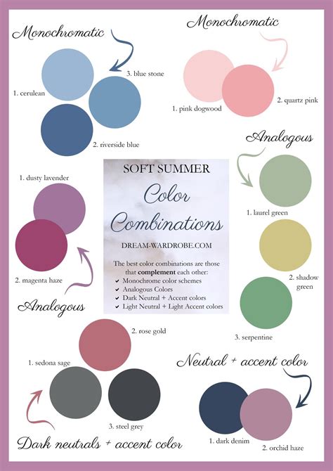 Soft Summer Color Palette And Wardrobe Guide Dream Wardrobe Soft