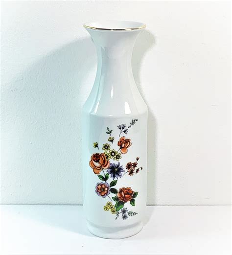 Vintage Royal Porzellan Bavaria KPM Floral Vase Hand Crafted Painted