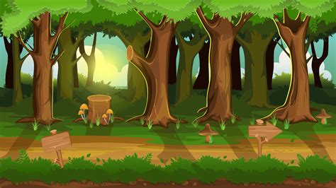 Forest Background Game 2d Game Art Partners