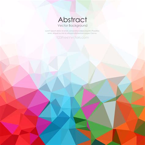 Geometric Polygon Colorful Background Template 123freevectors
