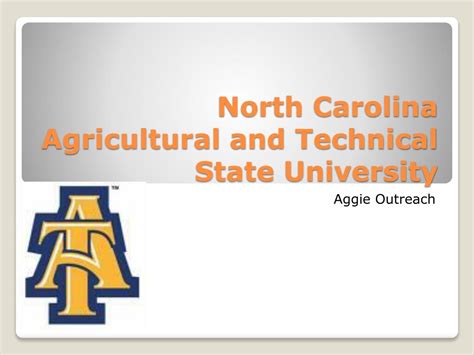 Ppt North Carolina Agricultural And Technical State University