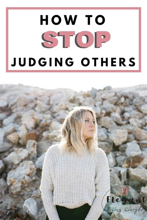 Stop Judging Others And Be More Feminine