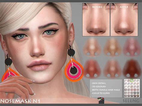 43 skin overlays & presets (sims 4) cc ideas | sims 4. Nosemask N1 by Seleng at TSR » Sims 4 Updates