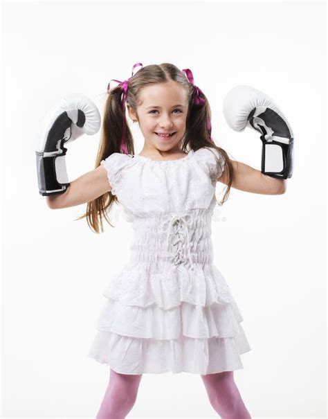 Young Fighter Girl Stock Image Image Of Smart Childhood 28605077