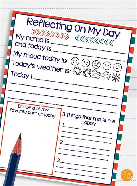 Free Printable Daily Writing Journal For Kids Printable Calendar