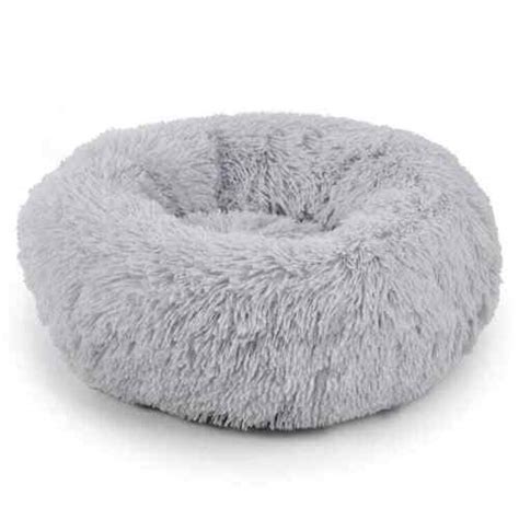 New Pet Dog Cat Calming Beds Warm Fluffy Bed Nest Mattress Donut Pad Uk