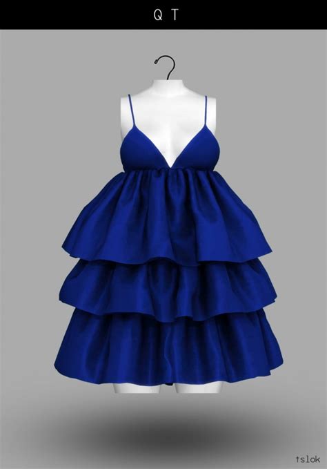 Tslok Qt Ruffle Dress Sims 4 Downloads 7f2