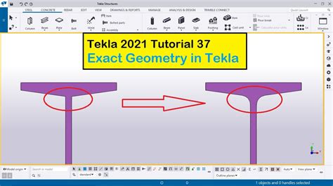 Tekla 2021 Tutorial 37 Exact Geometry In Tekla Youtube