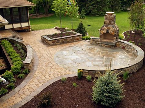 40 Best Flagstone Patio Ideas With Fire Pit Hardscape Designs