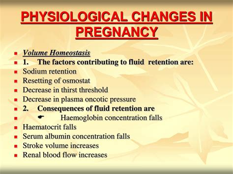 Ppt Physiological Changes In Pregnancy Powerpoint Presentation Free