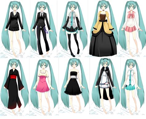 12 Versions Of Hatsune Miku By Kyleloverforever On Deviantart