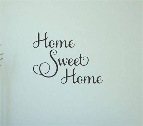 Home Sweet Home Decal Home Sweet Home Vinyl Decal Home Wall