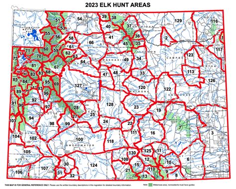 Elk Hunt Area Boundary Descriptions Wyoming Hunting Eregulations