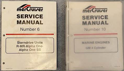 Mercruiser Service Manual #6 och #10 - Mek & Teknik - Maringuiden